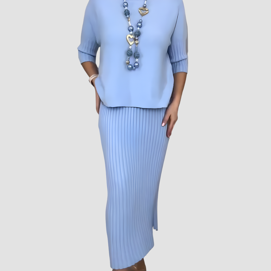 Molly | Knitted Sweater & Midi Skirt Set