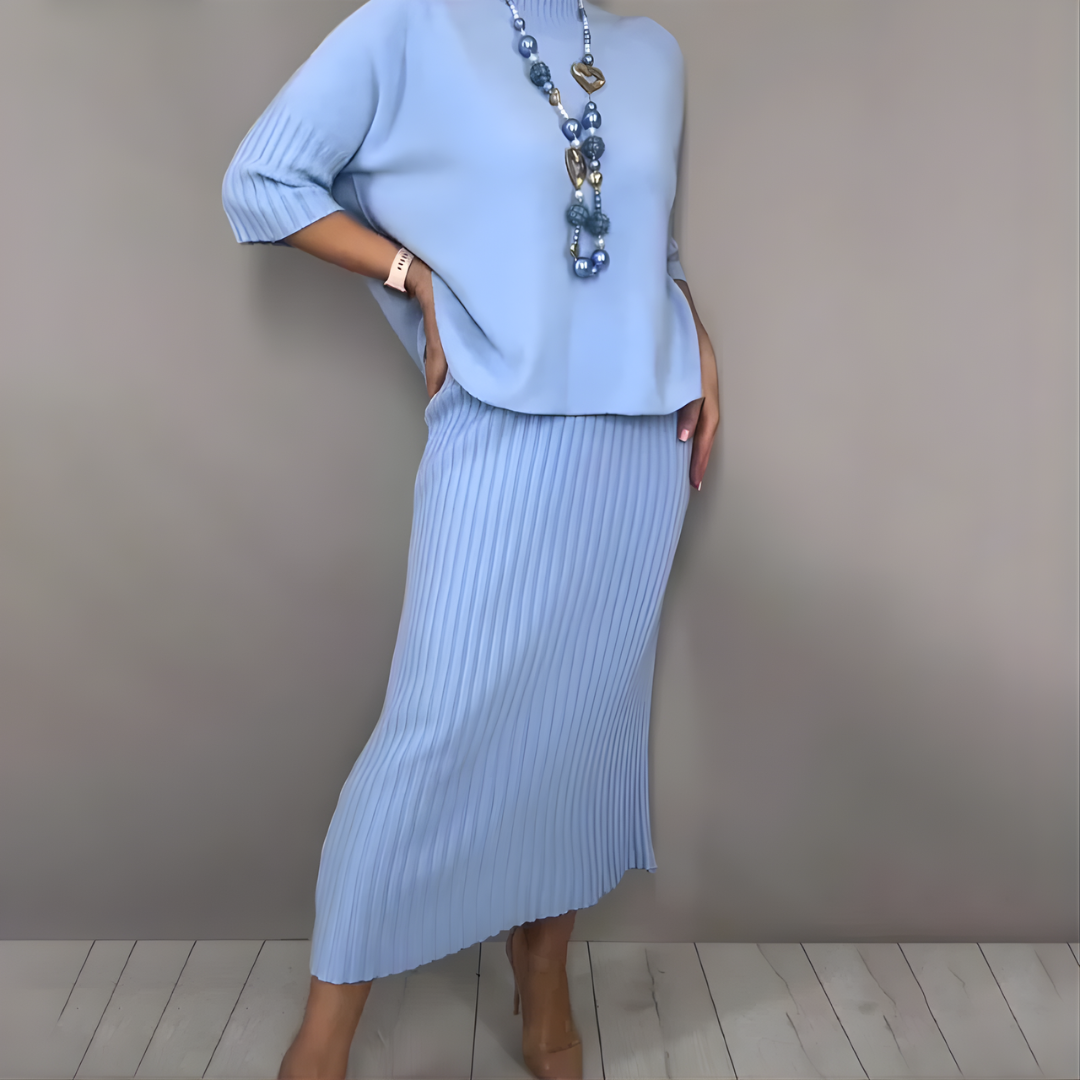 Molly | Knitted Sweater & Midi Skirt Set