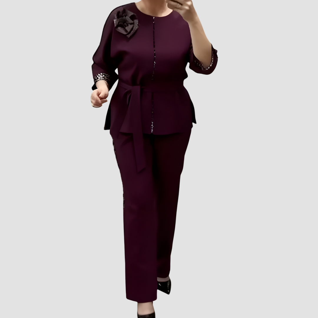 Marietta | Two-Piece Set With Leopard Accents