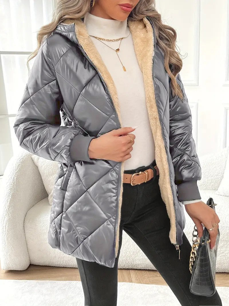 Willow | Cotton Hooded Checkered Jacket