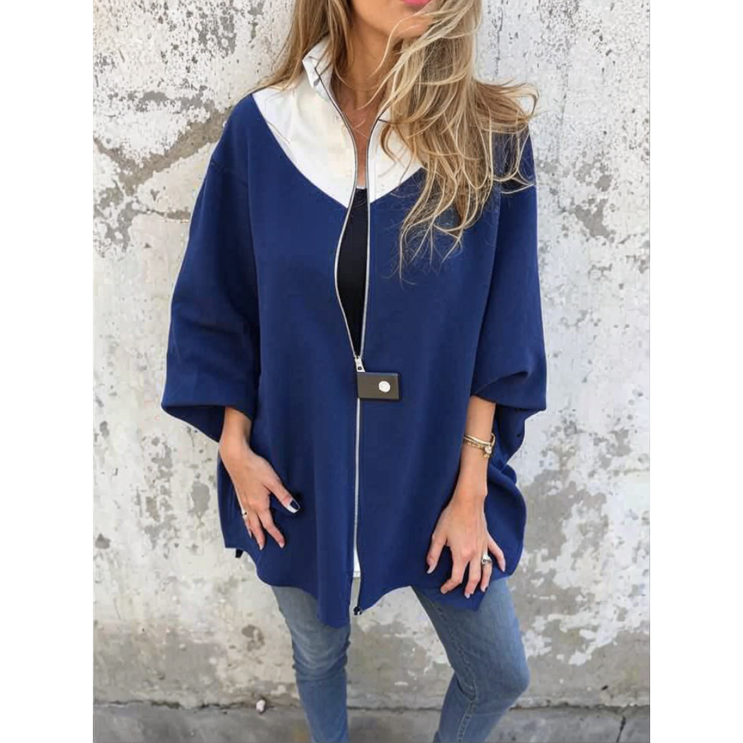 Francina | Loose Zipper Coat
