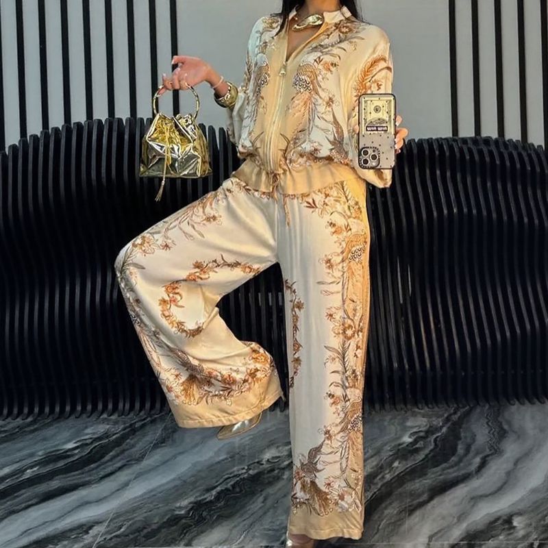 Kaori | Satin-Feel Two-Piece Set