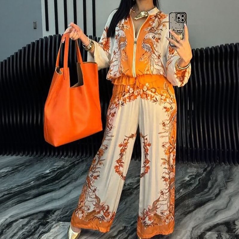 Kaori | Satin-Feel Two-Piece Set