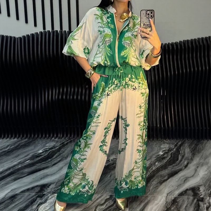 Kaori | Satin-Feel Two-Piece Set