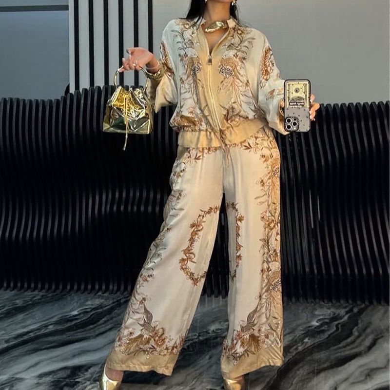 Kaori | Satin-Feel Two-Piece Set