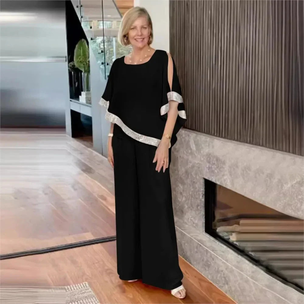 Evelina | Chic Wide-Leg Two-Piece Set