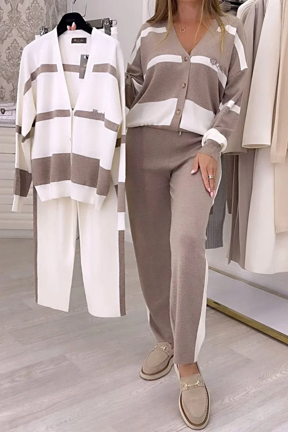 Fridolina | Fashionable Knitted Two-Piece Set