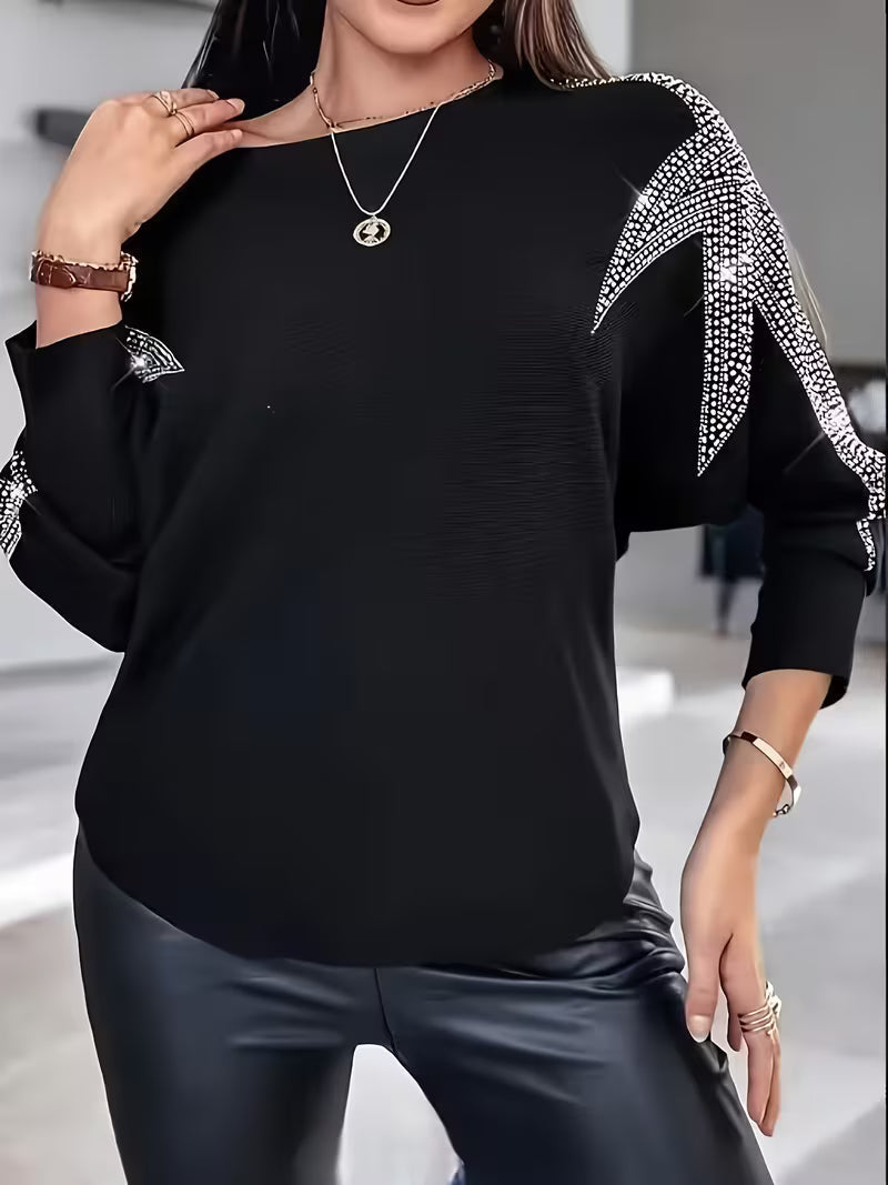 Bernadette | Long-Sleeve Star Print Sweater
