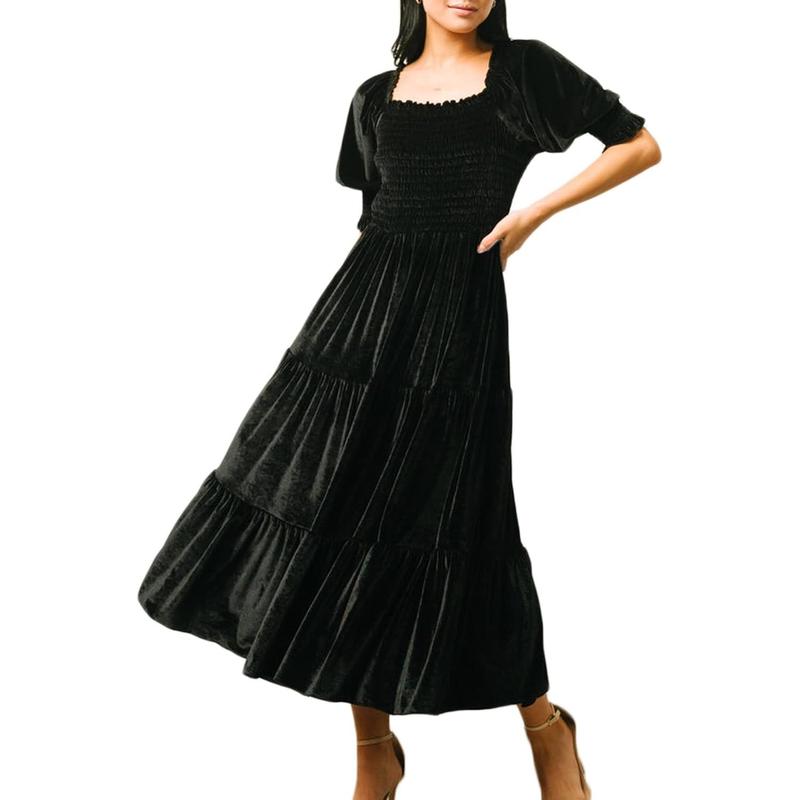 Melody | Square Neck Puff Sleeve Dress