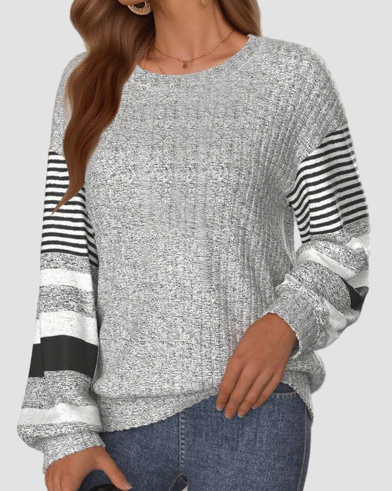 Aubrey | Printed Long Sleeve Sweatshirt
