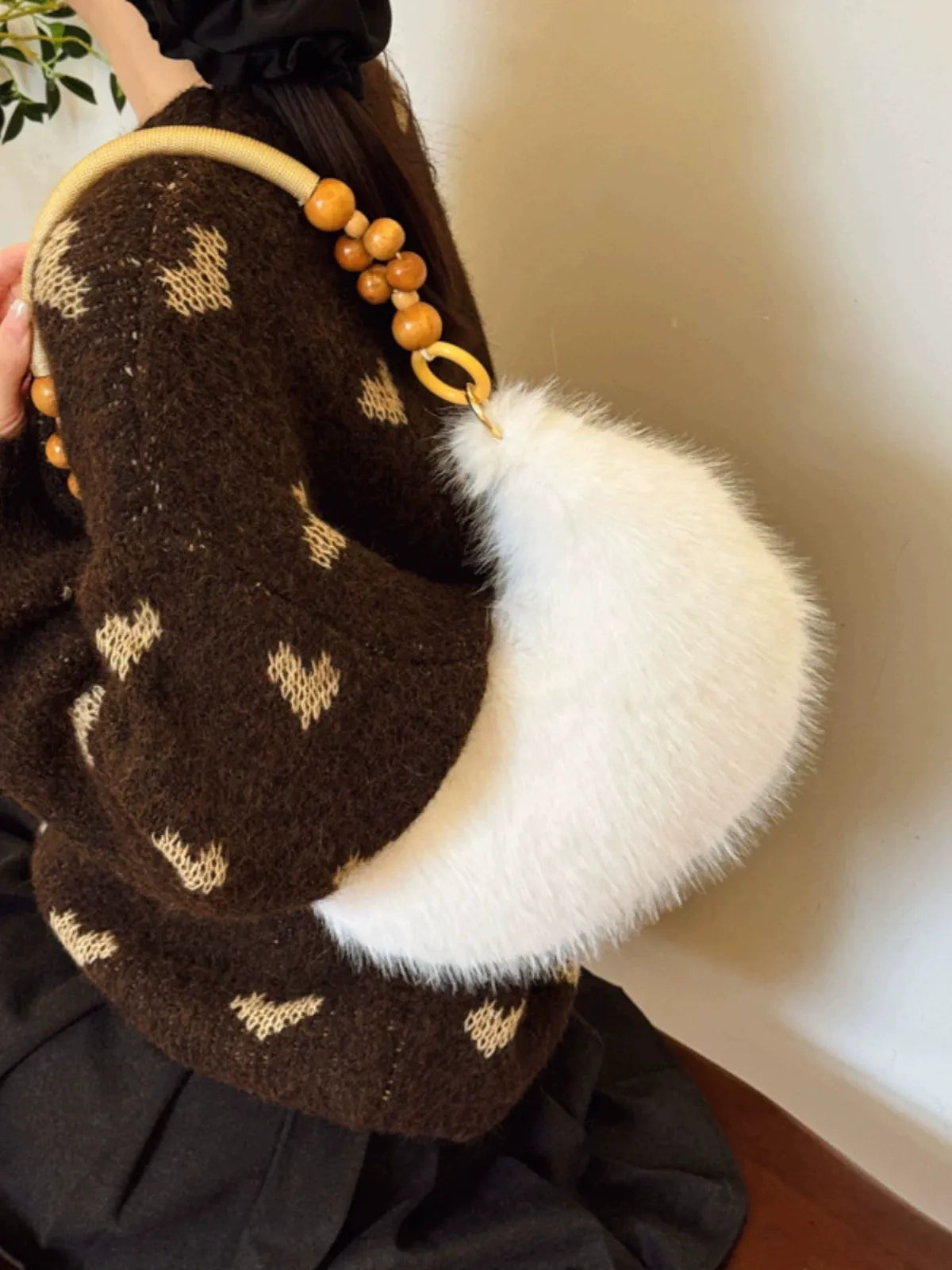 Lunare | Plush Dumpling Shoulder Bag