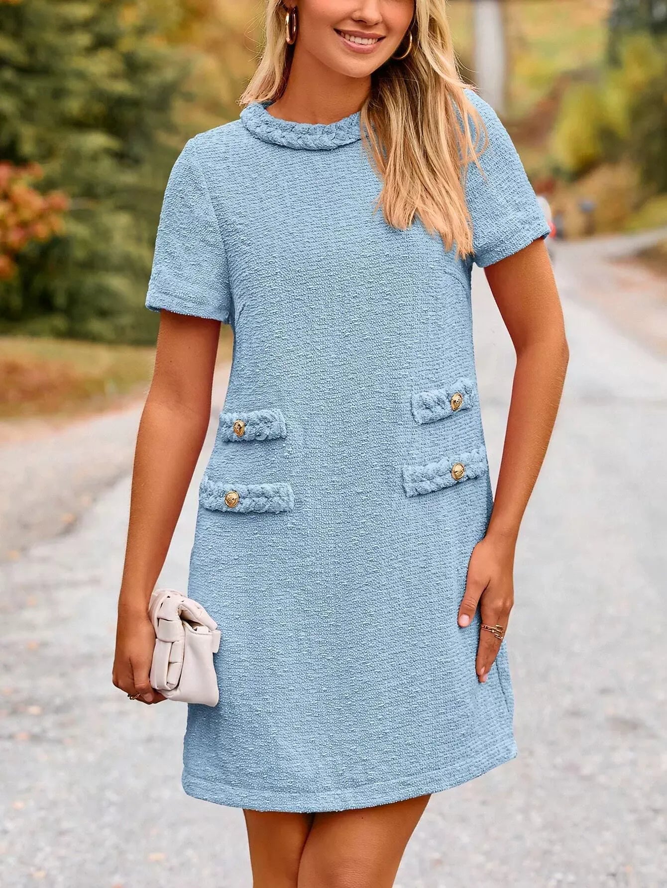 Vivienne | Elegant Tweed Pencil Midi Dress
