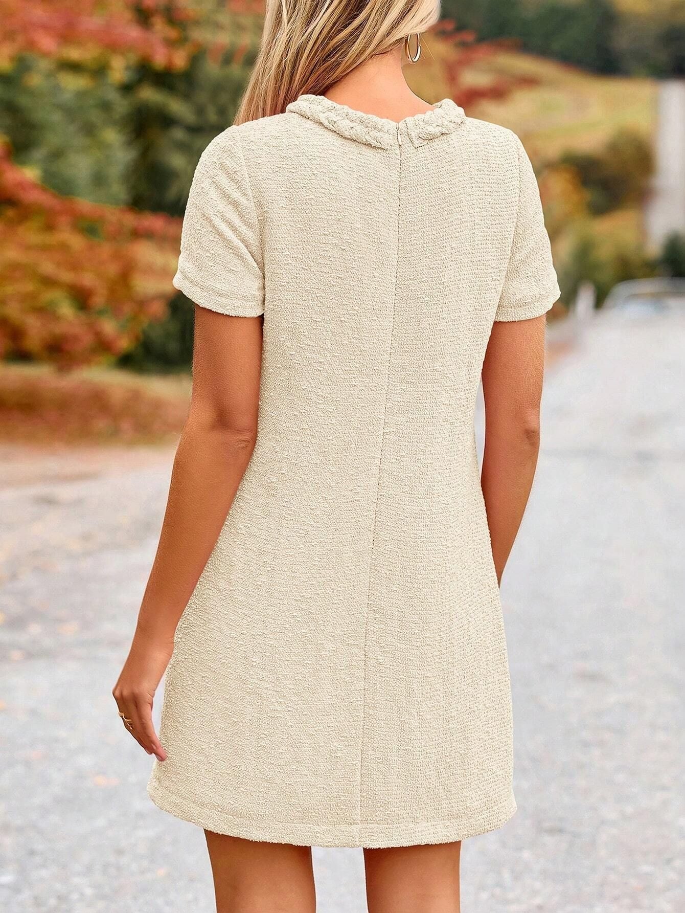 Vivienne | Elegant Tweed Pencil Midi Dress