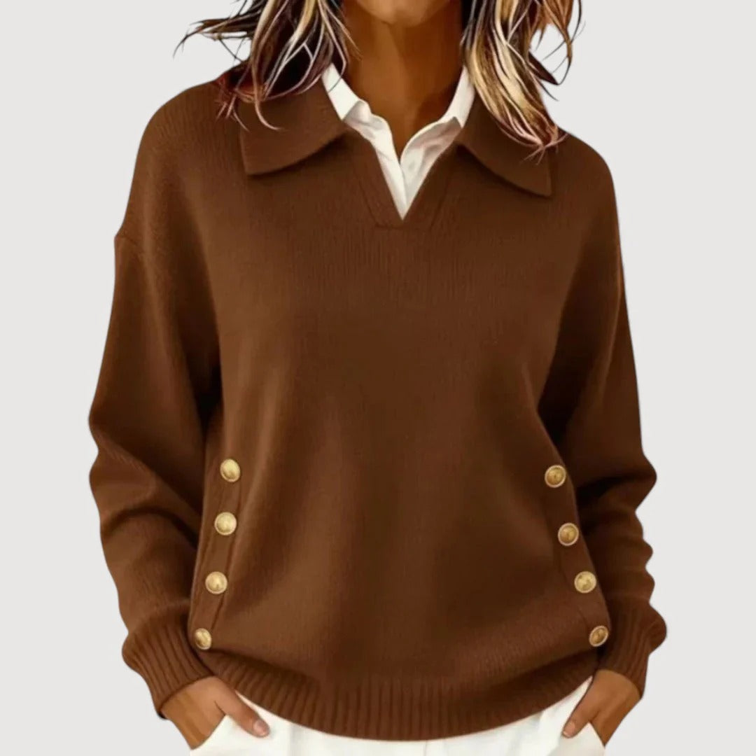 Aira | Button Detail Sweater