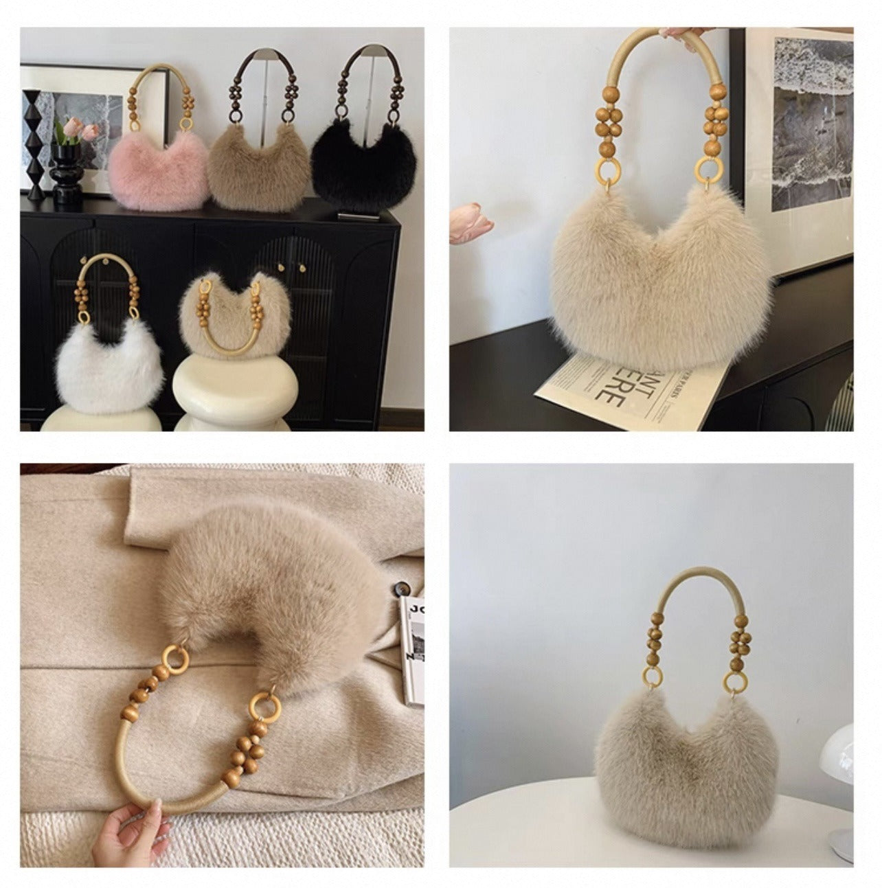 Lunare | Plush Dumpling Shoulder Bag