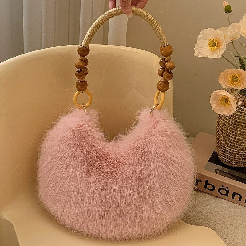 Lunare | Plush Dumpling Shoulder Bag