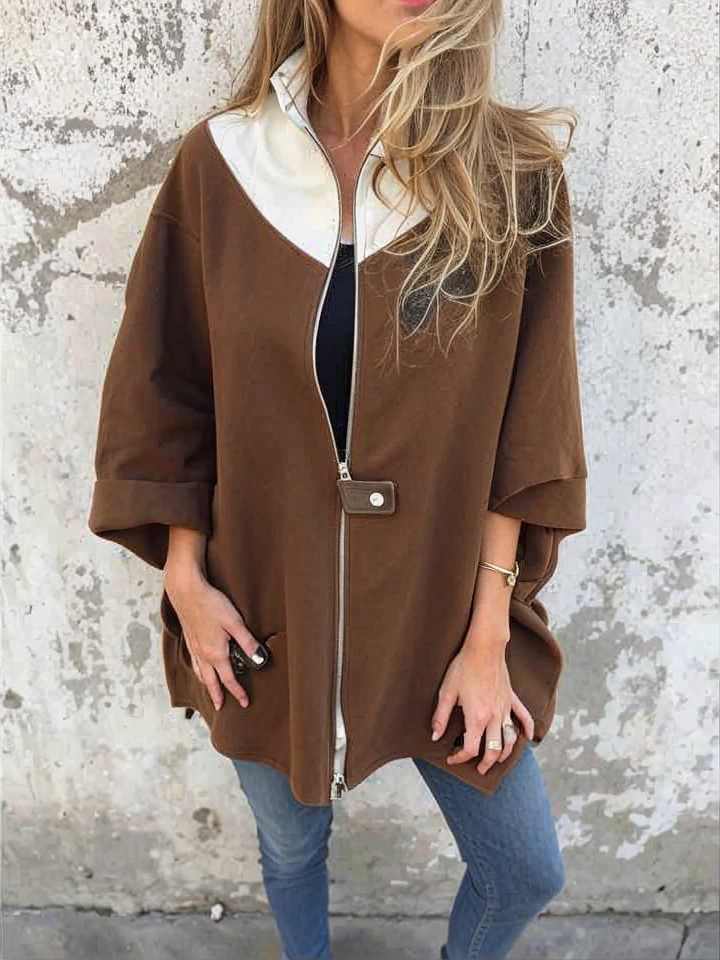 Francina | Loose Zipper Coat