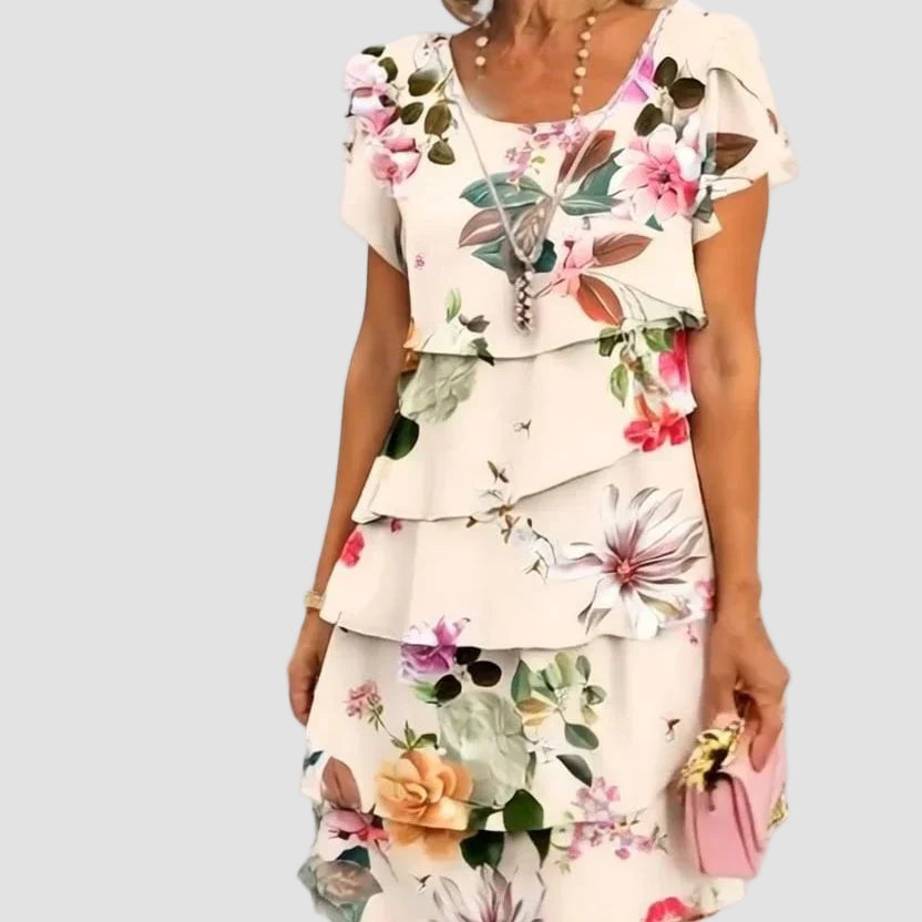 Aurenya | Pleated Bloom Dress