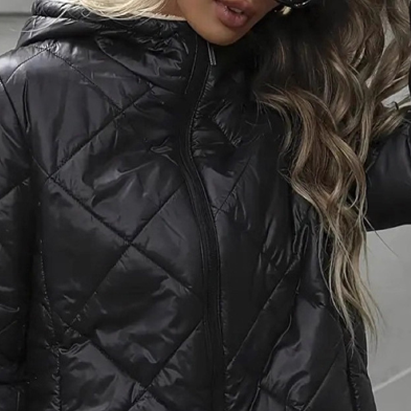 Willow | Cotton Hooded Checkered Jacket