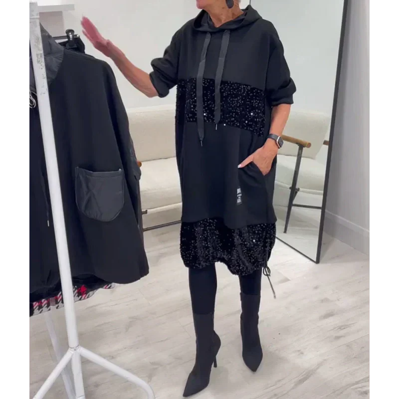 Aurora | Elegant Hoodie Dress