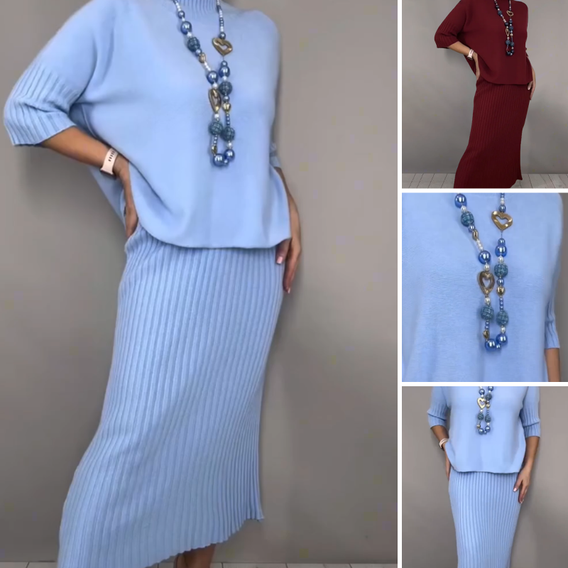 Alessia | Elegant 2-Piece Knit Sweater