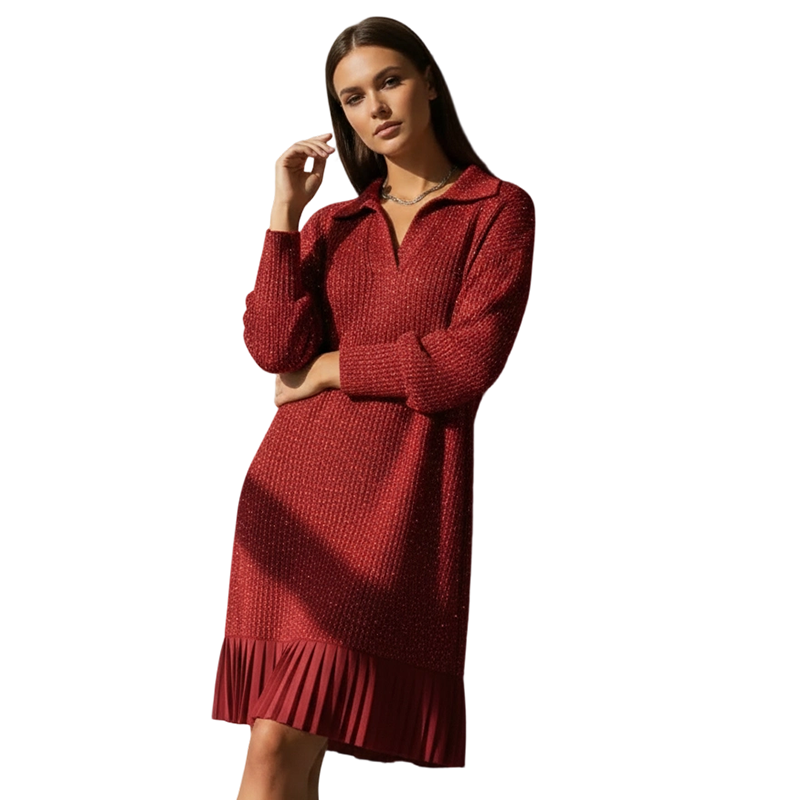 Clarisse | Sparkle V-Neck A-Line Dress