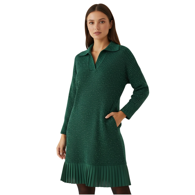 Clarisse | Sparkle V-Neck A-Line Dress